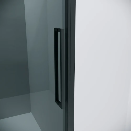 Душевой уголок Grossman Cosmo 120х70 120.K33.02.1270.21.10 профиль Черный матовый стекло тонированное