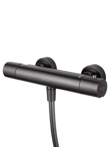 Смеситель для душа Wonzon &amp; Woghand Inn WW-B2029-A-BGG с термостатом цвет Темный графит