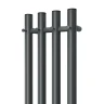 Электрический полотенцесушитель APEXTERMO Luna 1100x180 LN10113GF с крючками цвет Графит металлик