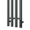 Электрический полотенцесушитель APEXTERMO Luna 1100x180 LN10113GF с крючками цвет Графит металлик