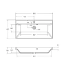Раковина BelBagno 90 BB900/450-LV-ART-AST-NERO Черная матовая
