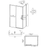 Душевой уголок Grossman Style 110х90 120.K33.05.1190.10.02 профиль Хром стекло шиншилла