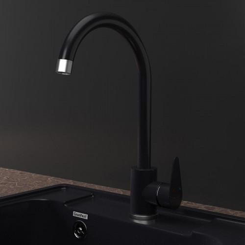 Смеситель для кухни GranFest GF-Z-5412 цвет Черный