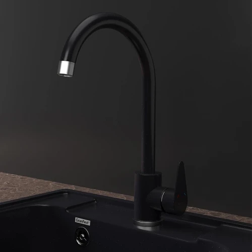 Смеситель для кухни GranFest GF-Z-5412 цвет Черный