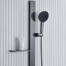 Душевая система Black&White Gravity GH-9025N-GM 9025NGM с термостатом цвет Оружейная сталь