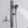 Душевая система Black&White Gravity GH-9025N-GM 9025NGM с термостатом цвет Оружейная сталь