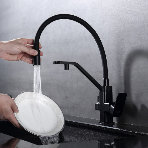 Смеситель для кухни Raglo R85.62.06 Черный матовый латунь