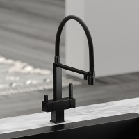Смеситель для кухни Sancos Moro SC4006MB Черный матовый латунь