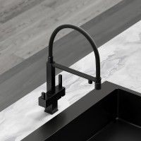 Смеситель для кухни Sancos Moro SC4006MB Черный матовый латунь