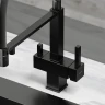 Смеситель для кухни Sancos Moro SC4006MB Черный матовый латунь