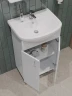 Тумба с раковиной Orange Лайт 50 LA-50TUW+RA Белая МДФ / ЛДСП