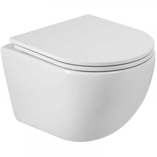 Унитаз Cezares Relax-Tor CZR-38088-49-TH-TOR/SC подвесной с сиденьем Микролифт фаянс подвесной