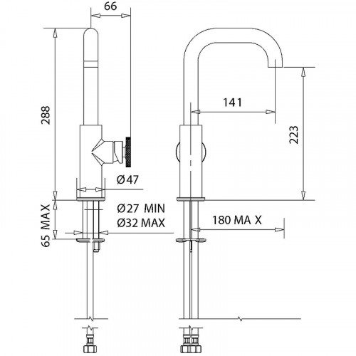 Смеситель для раковины Migliore Reversa 28207 Золото латунь