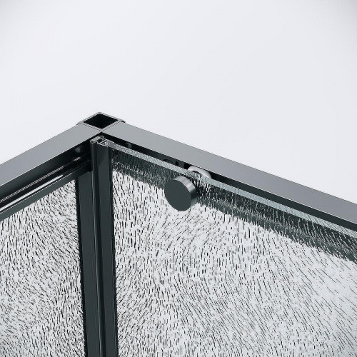 Душевой уголок Grossman Galaxy 140х80 120.K33.01.1480.21.02 профиль Черный матовый стекло шиншилла