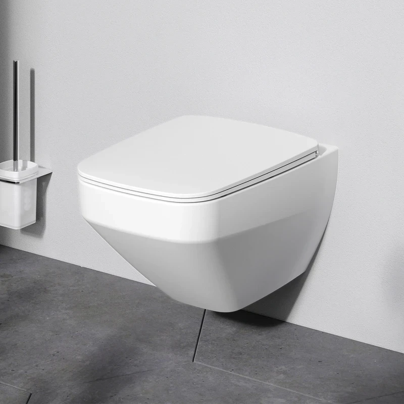 Унитаз AM.PM Inspire V2.0 FlashClean C50A1700MWSC подвесной Белый матовый с сиденьем микролифт фарфор подвесной