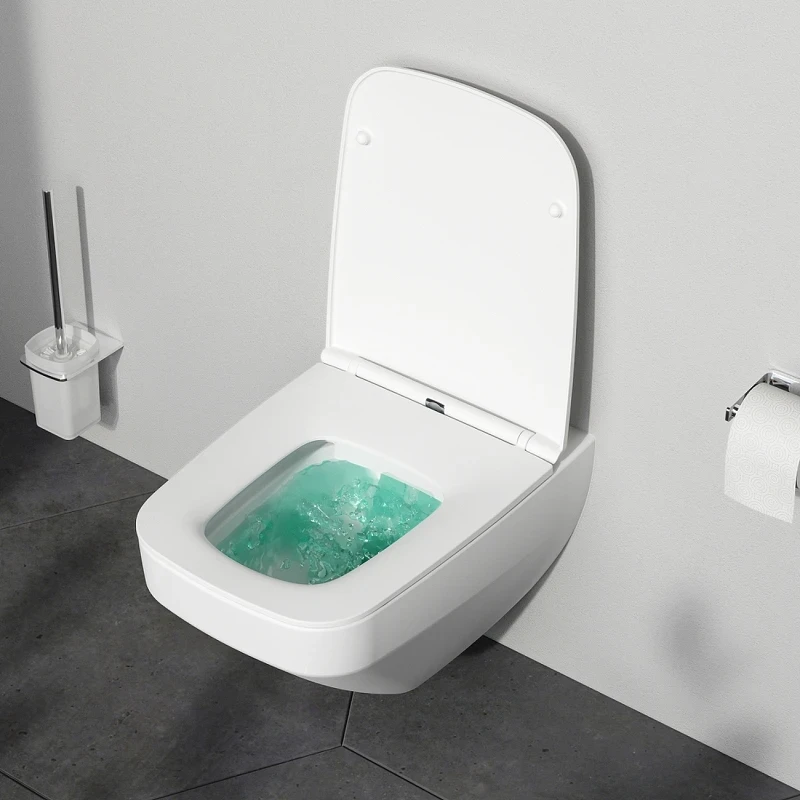 Унитаз AM.PM Inspire V2.0 FlashClean C50A1700MWSC подвесной Белый матовый с сиденьем микролифт фарфор подвесной