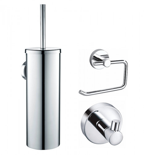 Набор аксессуаров для ванной Wonzon & Woghand WW-8100-CR цвет Хром