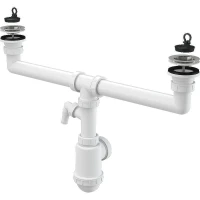 Сифон для кухонной мойки Alcaplast A449P-DN50/40 Белый