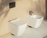 Биде Vitra Integra Square 7083B003-0288 подвесное Белое