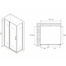 Душевой уголок Abber Sonnenstrand 110x75 AG04110S-S75 профиль Хром стекло прозрачное