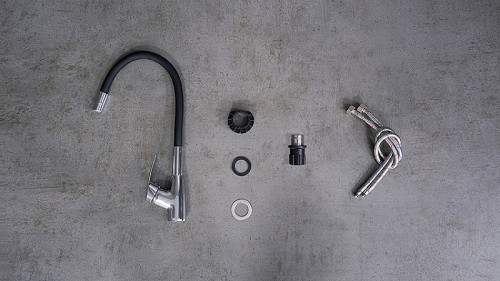 Смеситель для кухни Lemark Linara LM0415C-Black Хром Черный латунь