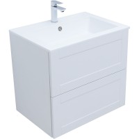 Тумба с раковиной Aquanet Терра 70 323181 подвесная Белая матовая МДФ / ЛДСП