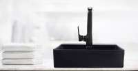 Раковина WeltWasser Elbach 21733 MB 50 10000004505 Черная матовая фаянс накладная
