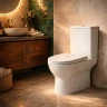 Унитаз компакт Azario Mist AZ-45T цвет Белый с бачком и сиденьем Микролифт