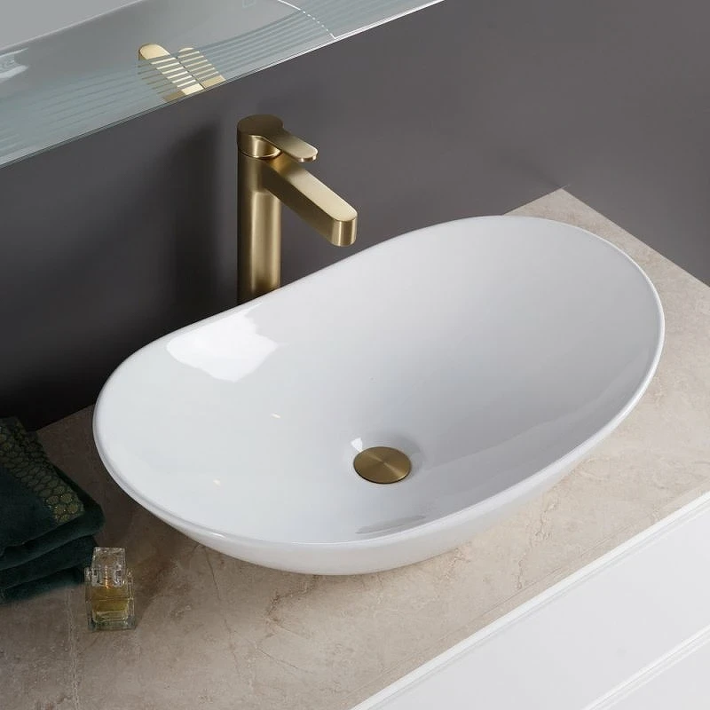 Раковина-чаша BelBagno 60 BB1404 Белая фаянс накладная