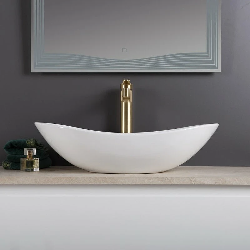 Раковина-чаша BelBagno 60 BB1404 Белая фаянс накладная