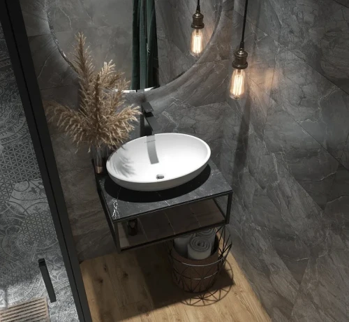 Столешница под раковину 1MarKa Loft 60 Ц0000021559 Черная