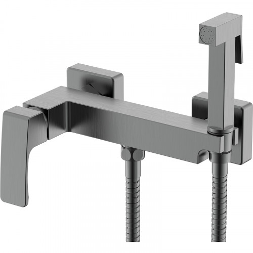 Гигиенический душ со смесителем Raglo R01.51.09 Графит матовый латунь на стену