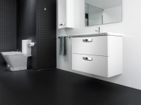 Тумба под раковину Roca The Gap 80 ZRU9302732 подвесная Белая матовая