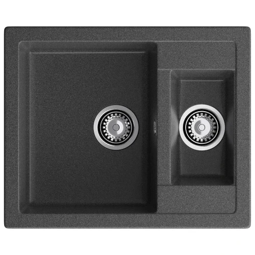 Кухонная мойка GranFest Quadro Q-610K графит цвет Графит