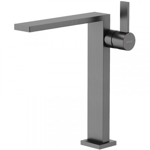 Смеситель для раковины Sancos Linn SC9020GG Вороненая сталь