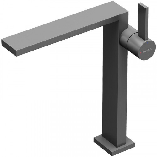 Смеситель для раковины Sancos Linn SC9020GG Вороненая сталь