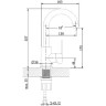 Смеситель для раковины Orange Steel M99-011ni Никель