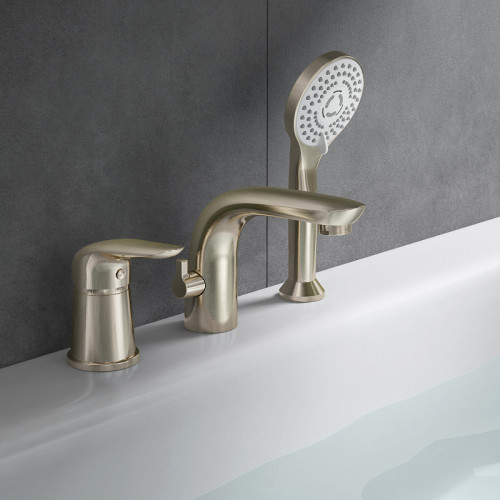 Смеситель на борт ванны Orange Otto M22-333ni Никель латунь