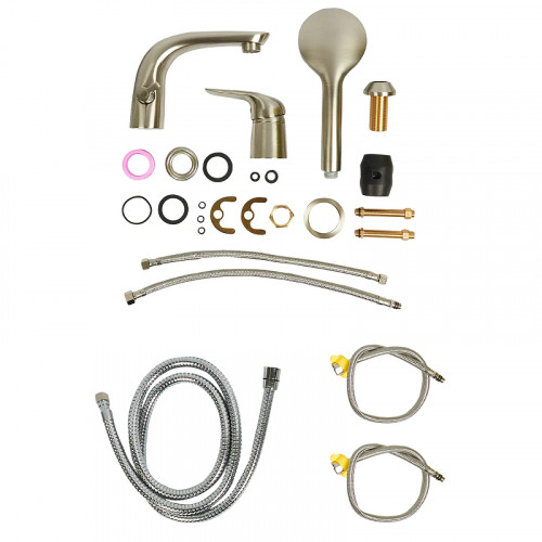 Смеситель на борт ванны Orange Otto M22-333ni Никель латунь