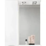 Зеркало со шкафом BelBagno MARINO-SPC-900/750-1A-BL-P-L 90 с подсветкой Bianco Lucido МДФ / ЛДСП