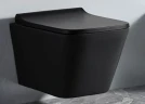 Унитаз CeramaLux 5171MB подвесной Черный матовый с сиденьем Микролифт фаянс подвесной