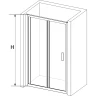 Душевая дверь RGW Passage PA-21B 80 06082108-14 профиль Черный стекло прозрачное