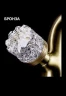 Смеситель для душа Boheme Crystal 314-CRST Бронза латунь на стену