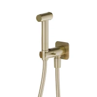 Гигиенический душ с запорным вентилем Newform X-Steel 316 69644X.59.098 цвет Pale Gold