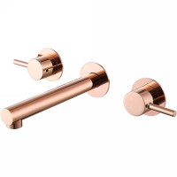Смеситель для раковины Abber Emotion AF88121RG Розовое золото латунь встраиваемый
