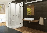 Душевой уголок Ravak Brilliant BSKK4-80 80х80 3U244A00Y1 профиль Хром стекло Transparent