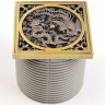 Душевой трап Bronze de Luxe Дракон 21986-5602 с решеткой Бронза
