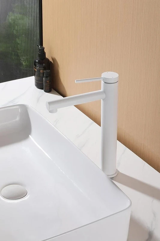 Смеситель для раковины Abber Emotion AF8811W цвет Белый матовый