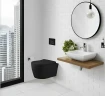 Унитаз Ceruttispa Sella Aria MBF CT10016 подвесной Черный матовый с сиденьем Микролифт фарфор подвесной