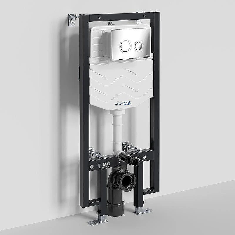 Инсталляция WasserKRAFT Vils 56TLT.010.ME.CH01 для унитаза с клавишей смыва Хром